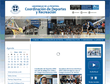 Tablet Screenshot of deportes.ufro.cl