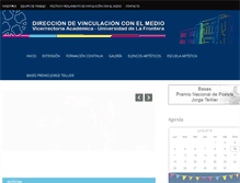 Tablet Screenshot of extension.ufro.cl