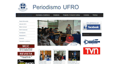 Desktop Screenshot of periodismo.ufro.cl