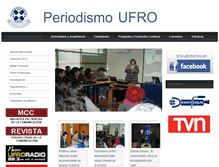 Tablet Screenshot of periodismo.ufro.cl
