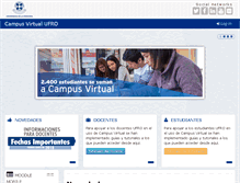 Tablet Screenshot of campusvirtual.ufro.cl